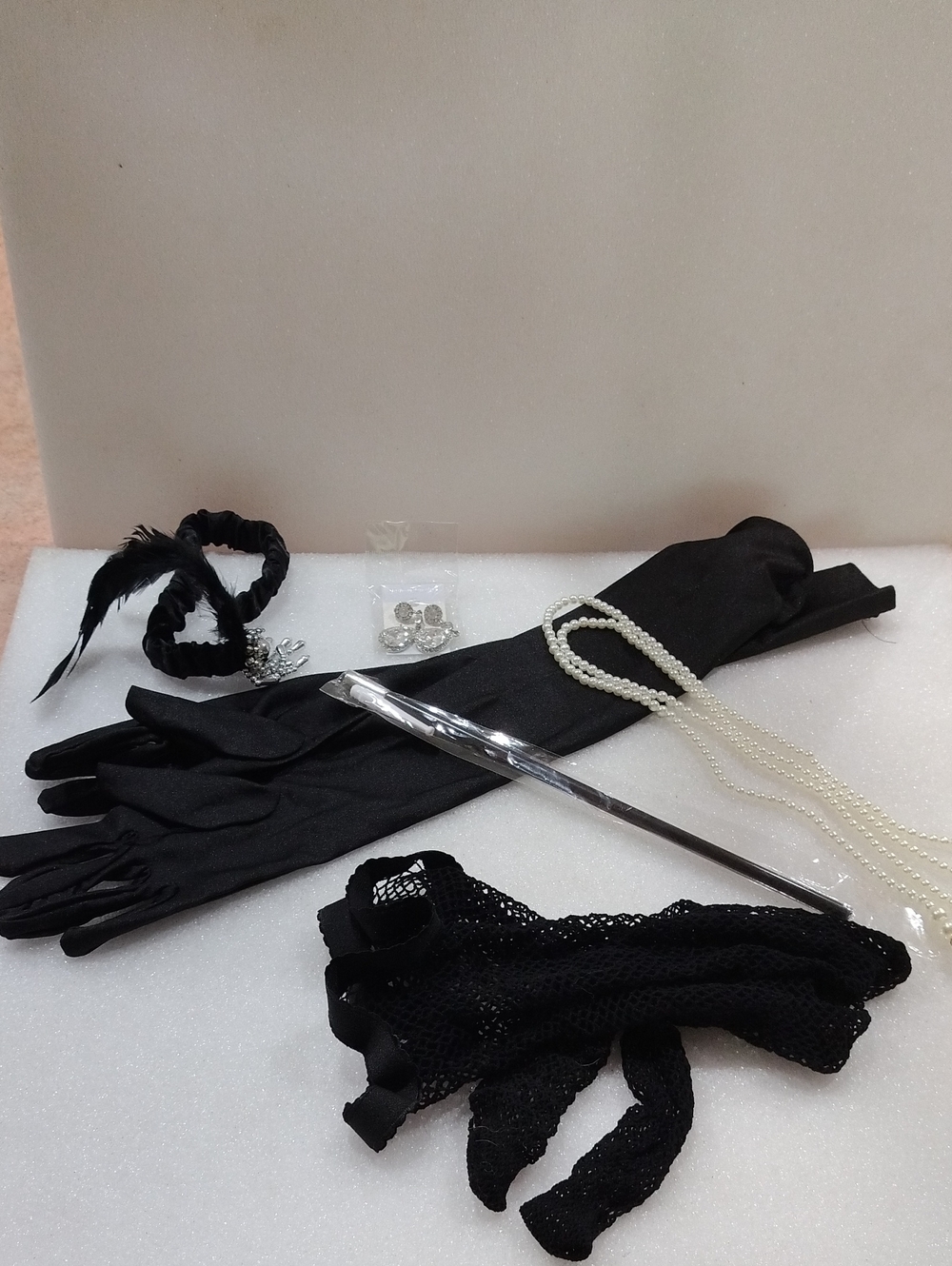 1920s 6 Pcs Flapper costume accessory set